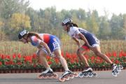 轮滑亚锦赛｜中国台北选手李孟竹获速度轮滑公路赛成年女子组10000米积分赛冠军